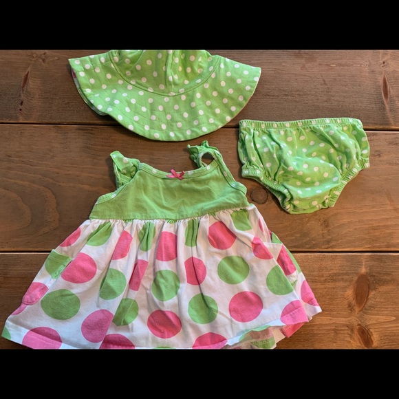 Gerber Dress, Reversible Hat & Diaper Cover - Picture 2 of 7